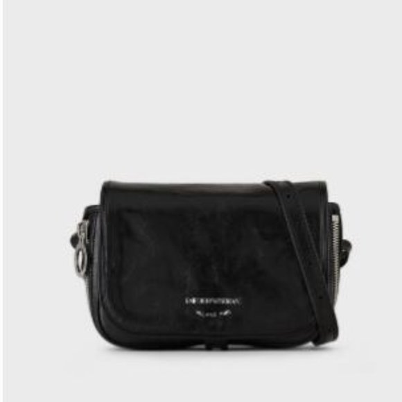 Cow leather shoulder backpack
